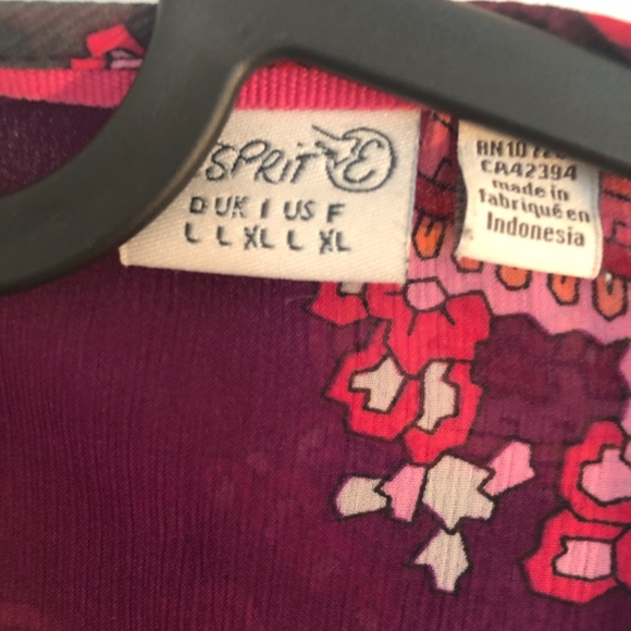 Vintage Boho Paisley Esprit XL Top - Picture 3 of 4
